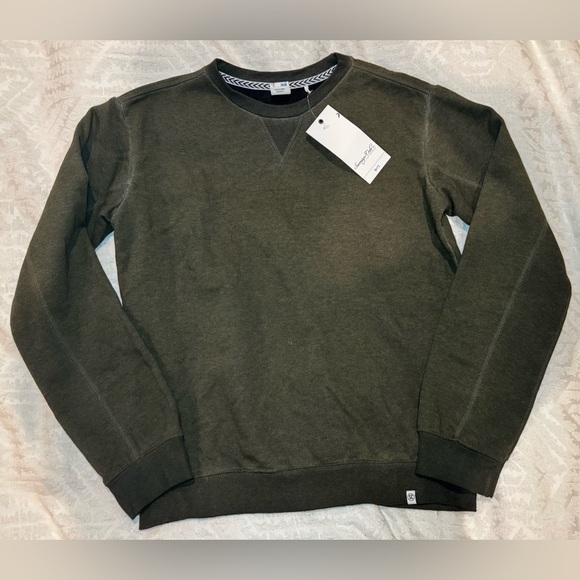 NWT Boys Sovereign Code Pullover Top Sweatshirt Crew Long Sleeve olive Green - Picture 1 of 9